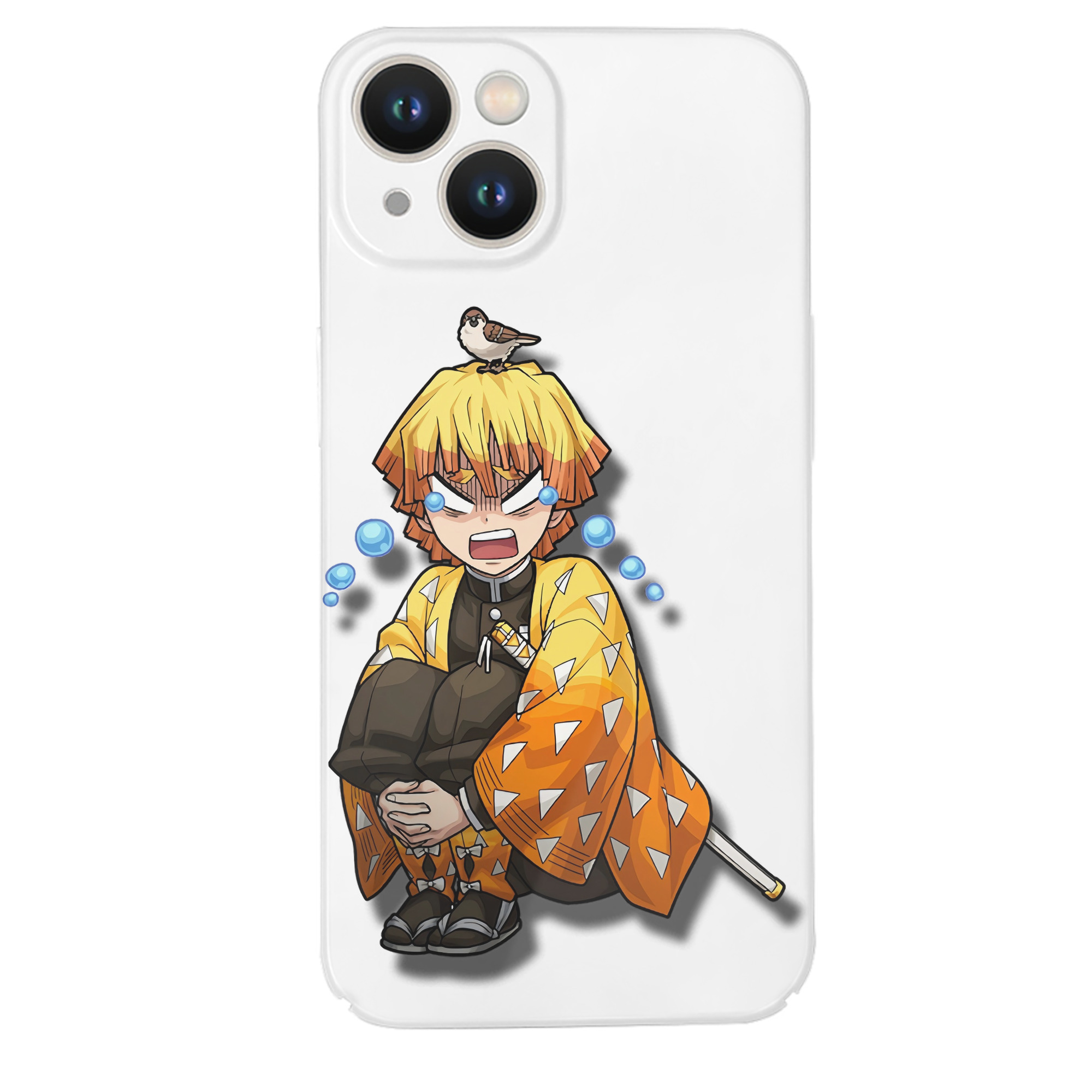 （画像用） 鬼滅の刃（きめつのやいば）我妻 善逸／あがつま ぜんいつ Agatsuma Zenitsu 【iPhone 14シリーズ対応】ハードケース